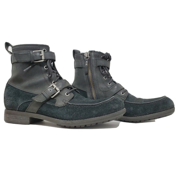 UGG Other - UGG Australia Olmsted Leather Black Lace-Up Side-Z